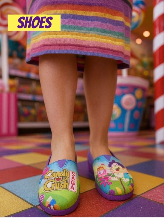 Artisan Shoes - Chatties CANDY CRUSH flats size 8 unique fun colorful shoes
